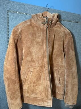 The Territory Ahead Genuine Suede Jacket - Camel - M